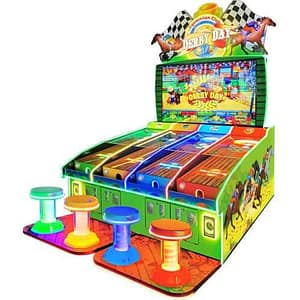 Derby Day arcade παιχνίδι ιπποδρομίας με διαδραστικό gameplay για χώρους ψυχαγωγίας