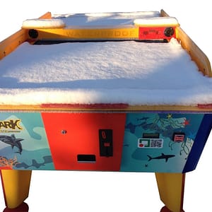 Air Hockey Shark Small χιονισμένο — η αδιάβροχη κατασκευή αντέχει έξω όλο τον χρόνο