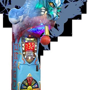 Boxer Dragon Kalkomat στη μπλε εκδοχή, με κεφάλι δράκου και τροχό βραβείων