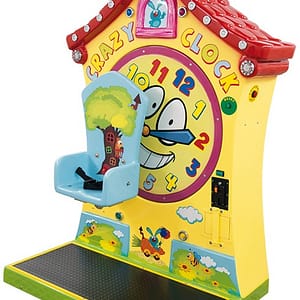 Crazy Clock — παιδικό μηχάνημα με περιστρεφόμενη καρέκλα και διαδραστικό ρολόι