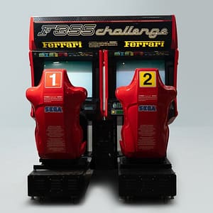 Ferrari F355 Challenge της Sega — μετωπική όψη των δύο θέσεων