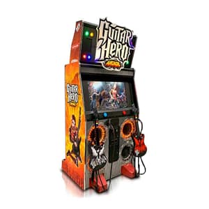 Guitar Hero Arcade — πλάγια όψη με τον φωτισμό LED