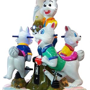 Happy Rabbit Carousel — καρουζέλ 3 θέσεων με λαγουδάκι και μανιτάρι