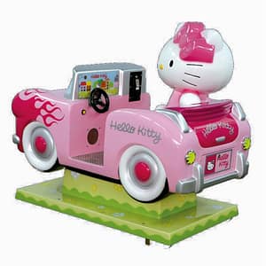 Hello Kitty — κουνιστό αυτοκινητάκι Cogan, πλάγια όψη με τη φιγούρα της Hello Kitty