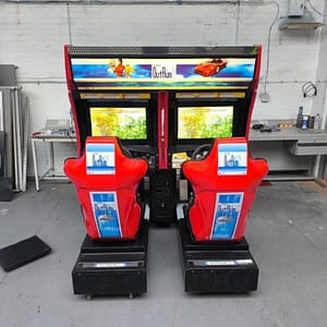 OutRun 2 Twin — οι δύο θέσεις με τις οθόνες