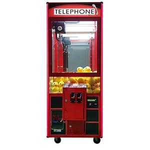Telephone — μετωπική όψη του γερανακιού σε σχήμα τηλεφωνικού θαλάμου