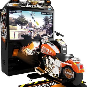 Harley Davidson King of the Road - καμπίνα με μοτοσικλέτα, κάθετη όψη