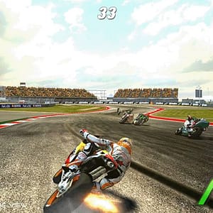 Moto GP arcade - στιγμιότυπο αγώνα από το παιχνίδι