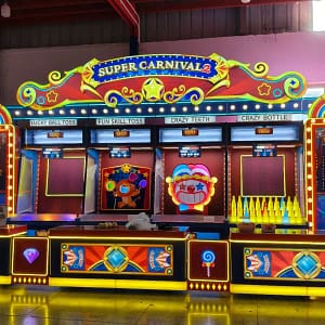 Super Carnival 2 — η έκδοση με τέσσερα παιχνίδια, μετωπική όψη