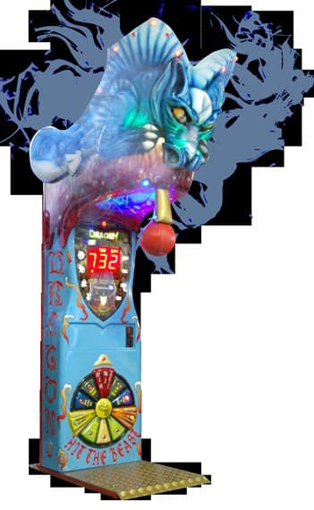 Boxer Dragon Kalkomat στη μπλε εκδοχή, με κεφάλι δράκου και τροχό βραβείων