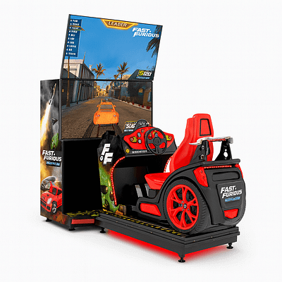 racing arcade machine – προσομοιωτής αγώνων αυτοκινήτου ψυχαγωγίας