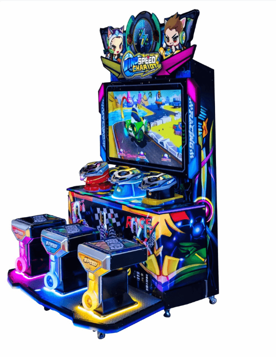 Wind Speed Charger arcade racing παιχνίδι με πλατφόρμες ποδιών για χώρους ψυχαγωγίας