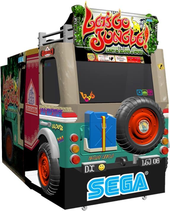 Lets Go Jungle Deluxe - κλειστή καμπίνα τζιπ ζούγκλας της Sega