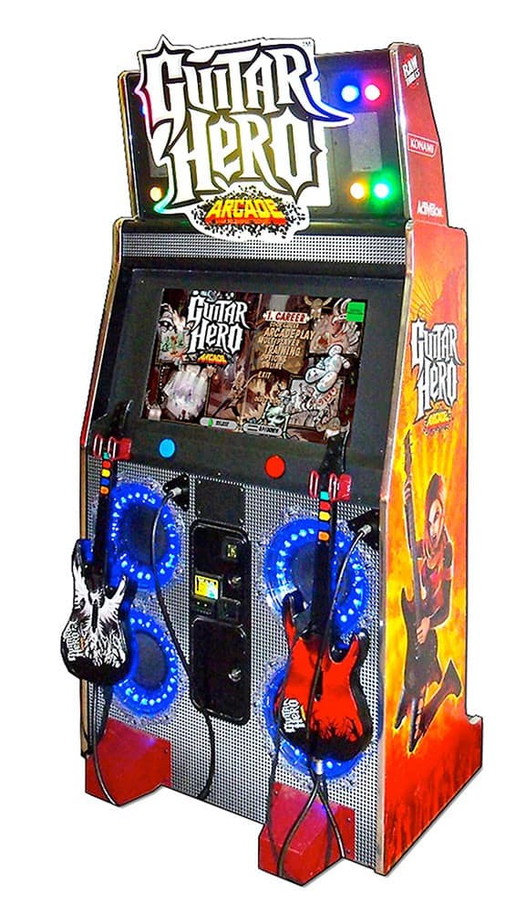 Guitar Hero Arcade — η καμπίνα με τις δύο κιθάρες