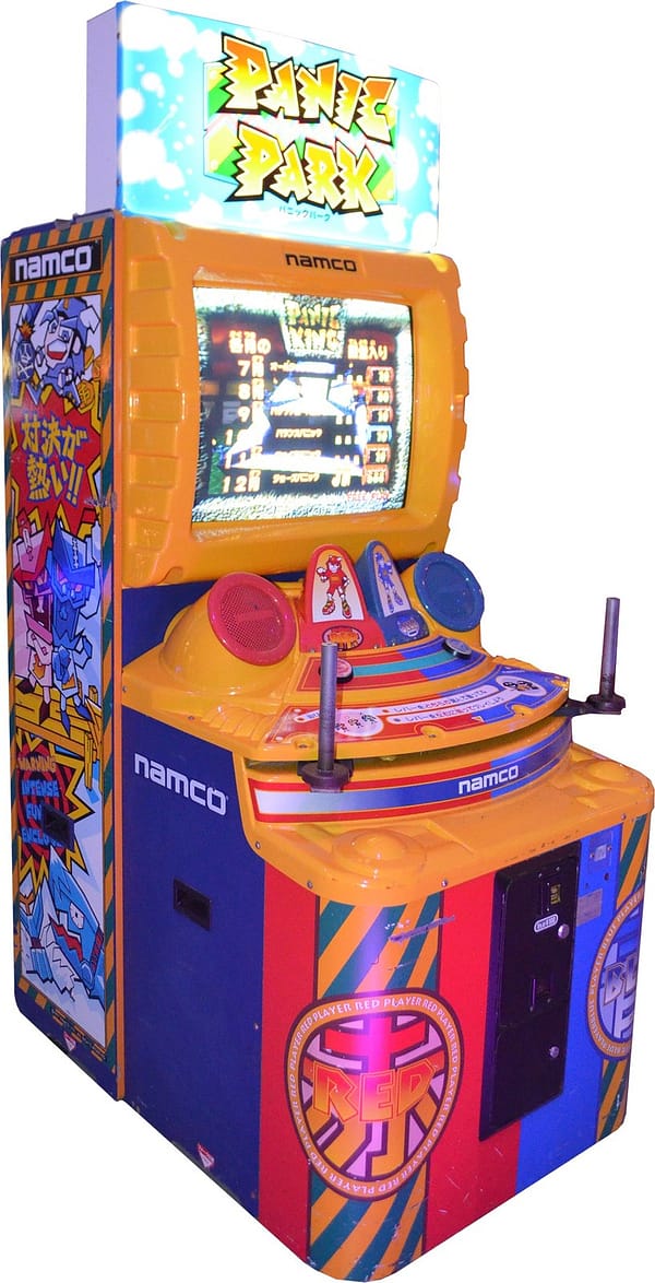 Panic Park της Namco — η καμπίνα με τις δύο χειρολαβές