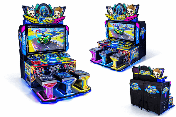 Wind Speed Charger arcade racing παιχνίδι με πλατφόρμες ποδιών για χώρους ψυχαγωγίας
