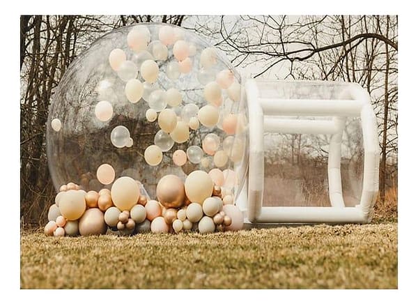φουσκωτός διάφανος θόλος για εκδηλώσεις και παιδικά πάρτι