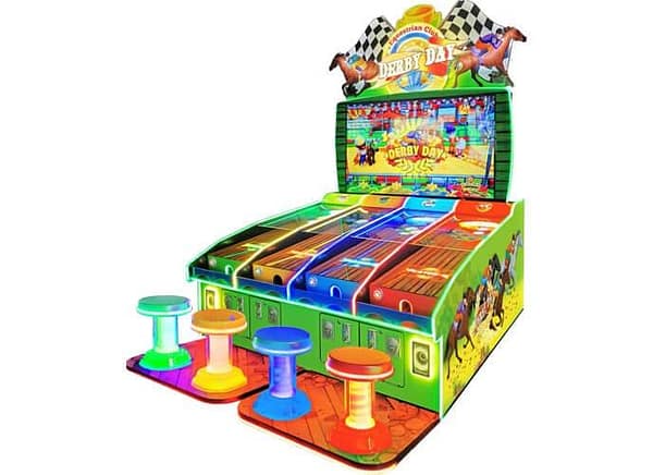 Derby Day arcade παιχνίδι ιπποδρομίας με διαδραστικό gameplay για χώρους ψυχαγωγίας
