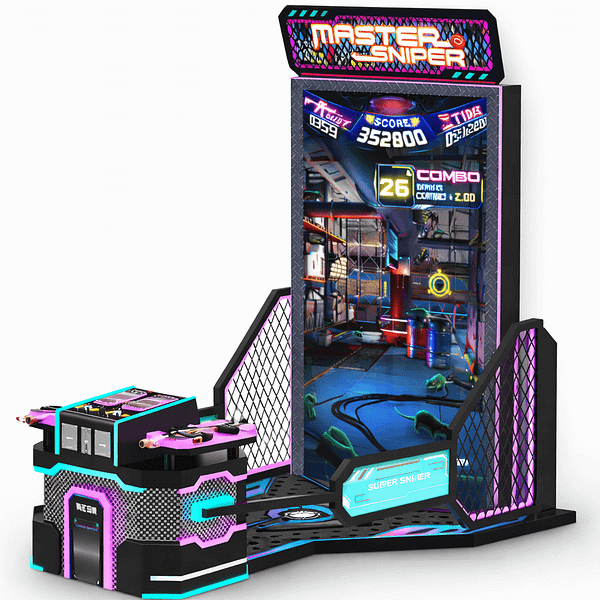 master sniper shooting arcade machine με κερματοδέκτη
