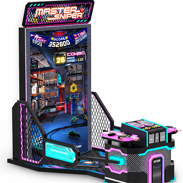 master sniper shooting arcade machine με κερματοδέκτη