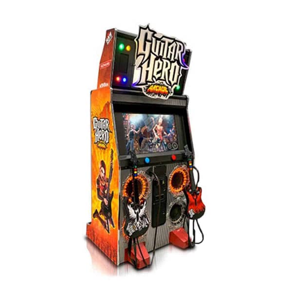 Guitar Hero Arcade — πλάγια όψη με τον φωτισμό LED