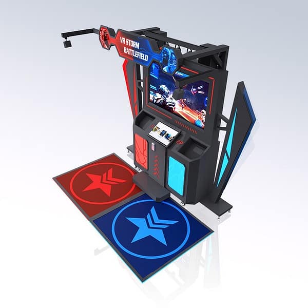 VR Storm Battlefield — πλάγια όψη με τα φωτιζόμενα δάπεδα