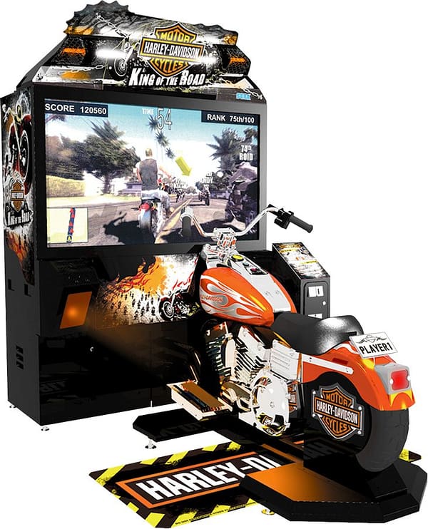 Harley Davidson King of the Road - καμπίνα με μοτοσικλέτα, κάθετη όψη